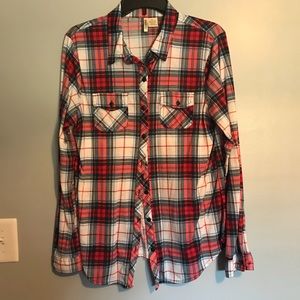 Red and Blue Thin Flannel